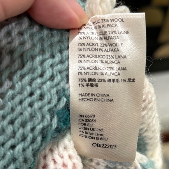 Anthropologie Courtney Ombre Cowl Neck Sweater, Size Medium - Picture 8 of 13